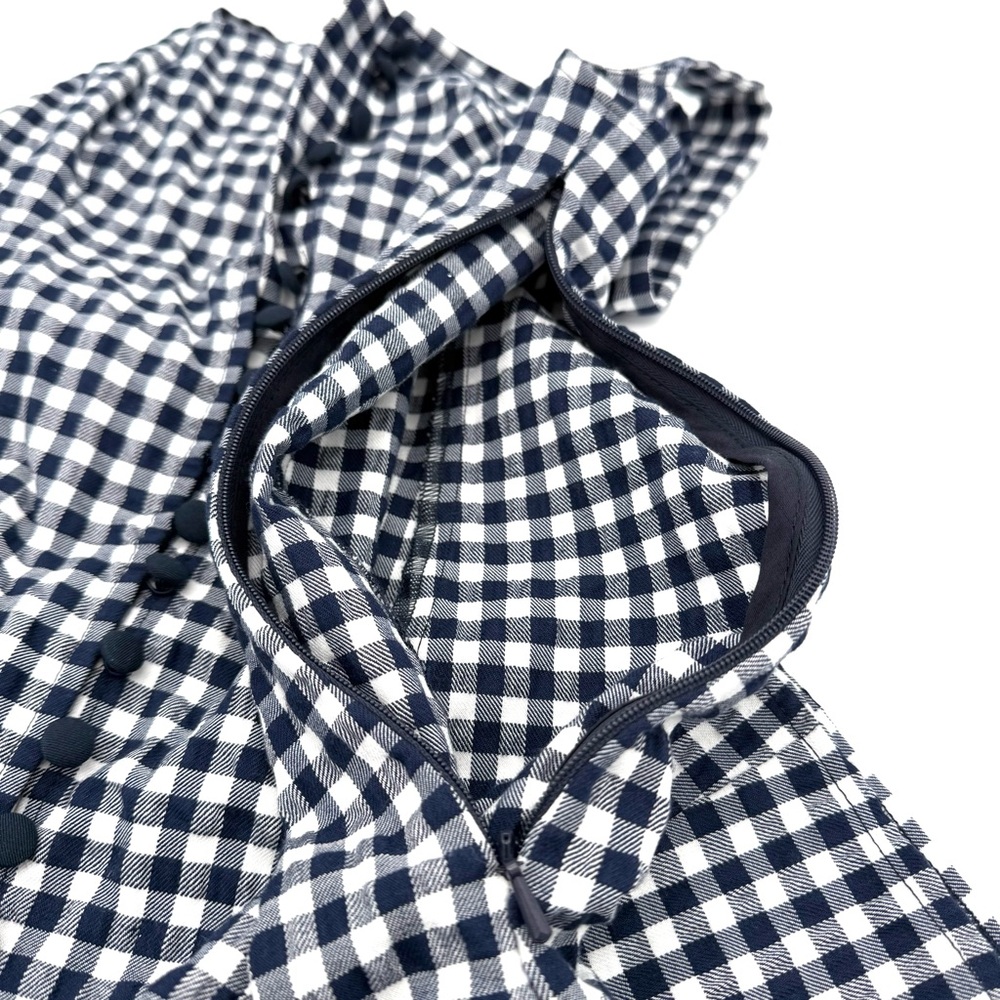 NWOT New Anthropologie Women's Gingham Midi Dress 4 Petite Seen Worn Kept Straps - Picture 5 of 8